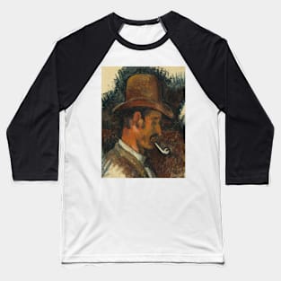 Man with Pipe by Paul Cezanne Baseball T-Shirt